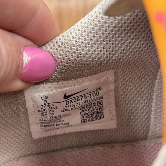 Nike Air Force 1 Fontanka Summit White/Hyper Pink/Solar Flare Women's 9 Low Top - Picture 8 of 8